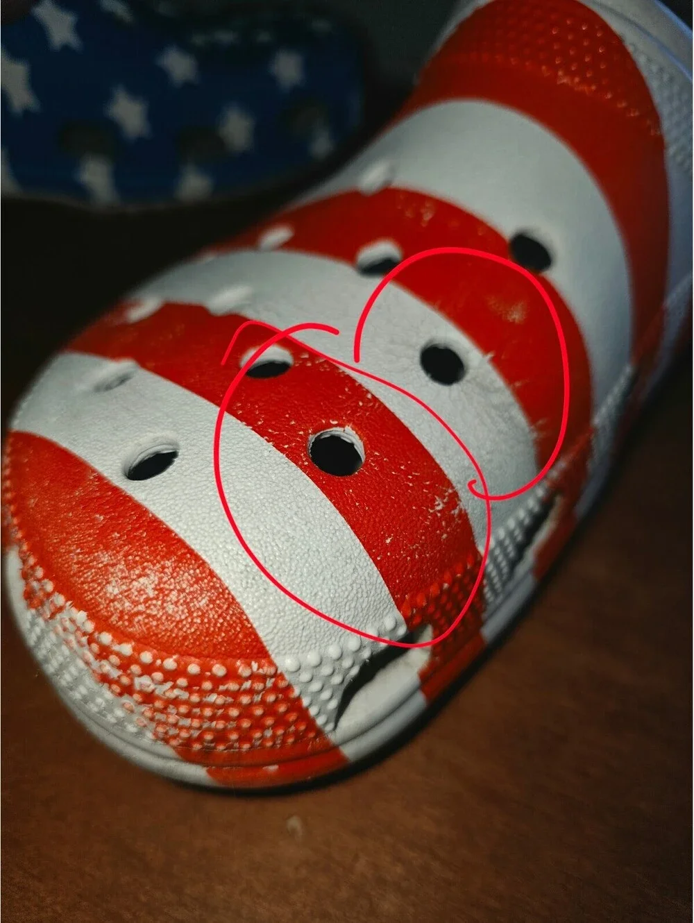 CROCS, Stars and Stripes, men's 8 ladies 10